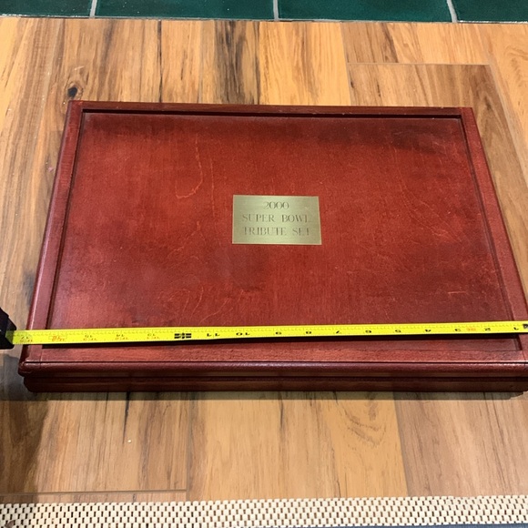 2000 Superbowl Tribute set of 9 - .999 coins and 6 bronze in wood box authentic - Picture 7 of 13